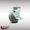Service Caster 5 Inch SS Thermoplastic Rubber Swivel Caster with Roller Bearing and Brake SCC SCC-SS30S520-TPRRF-TLB - alternate 2